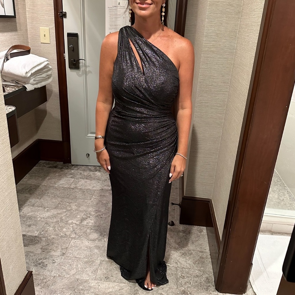 Black Davids Bridal formal gown! In perfect condition! Worn once!!!